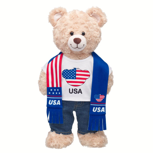 USA Scarf & T-Shirt Set | Build-A-Bear - US 6709