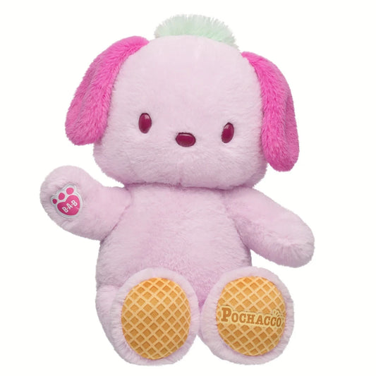 Sanrio Hello Kitty & Friends Strawberry Ice Cream Pochacco Plush | Build-A-Bear - US 9171