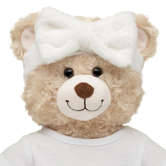 White Plush Bow Headwrap for Plush Toys | Build-A-Bear® - US 3258