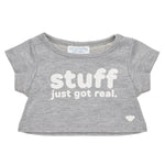 "Stuff Just Got Real" T-Shirt for Plush Toys | Build-A-Bear® - US 5067