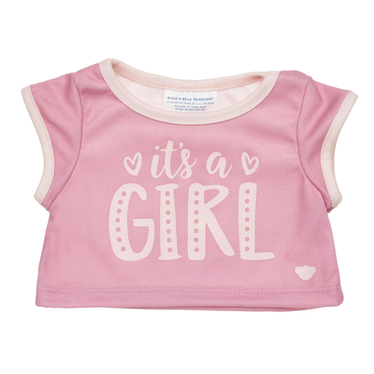 Baby Pink Teddy Bear "It's a Girl" Gift Set | Build-A-Bear® - US 7801