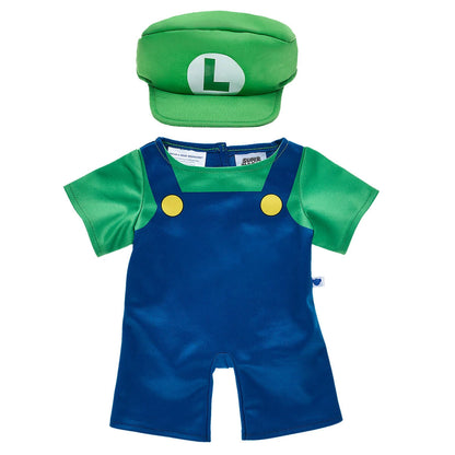 Super Mario Luigi Costume | Build-A-Bear - US 7656