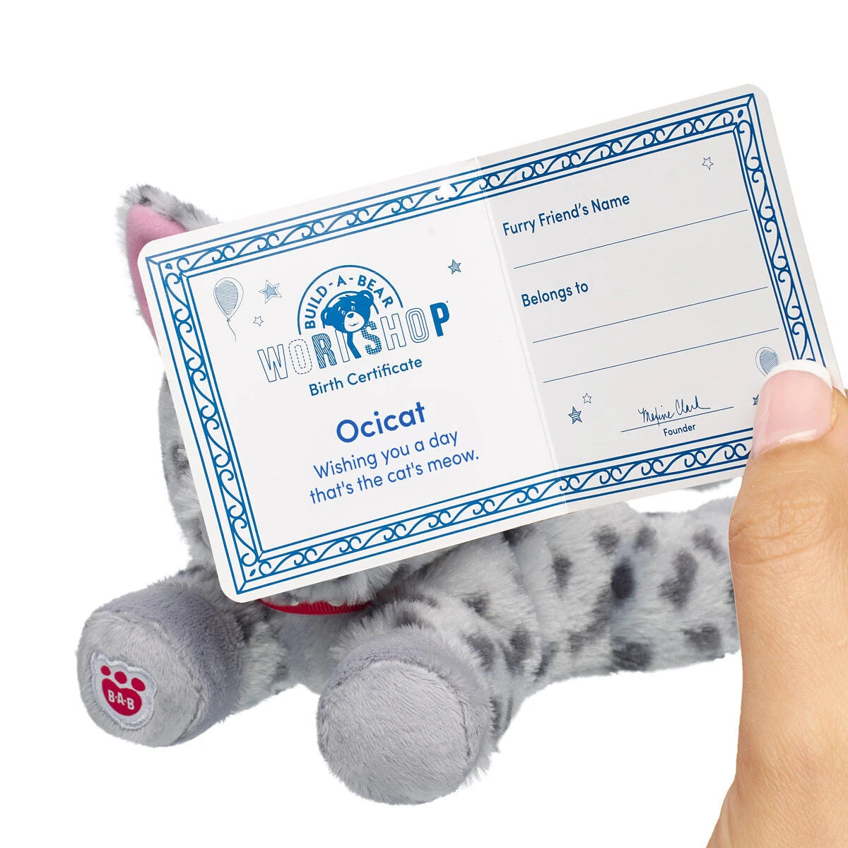 Build-A-Bear Mini Beans Promise Pets Ocicat Stuffed | BAB - US 9439