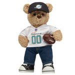 Miami Dolphins Timeless Teddy Bear Fan Hat &amp; Football Set - US 5328