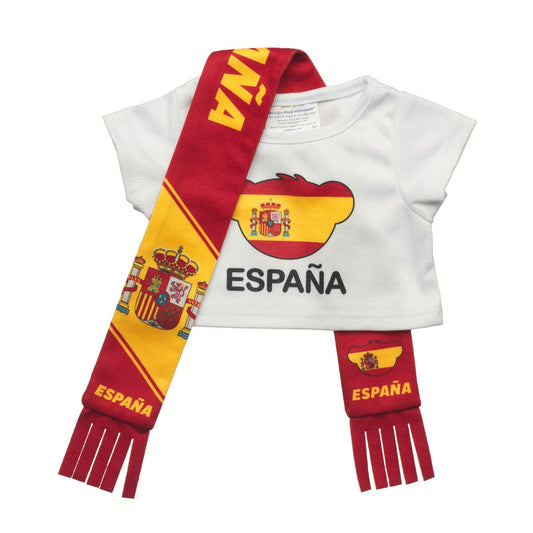 Spain Scarf &amp; T-Shirt Set | Build-A-Bear - US 0915