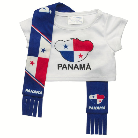 Panama Scarf &amp; T-Shirt Set | Build-A-Bear - US 7251