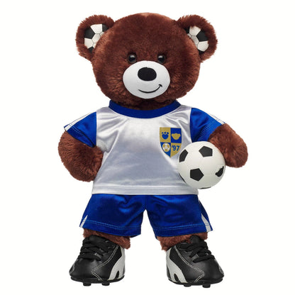 Let's Goal Bear Blue Soccer Uniform Gift Set | BAB - US 3979