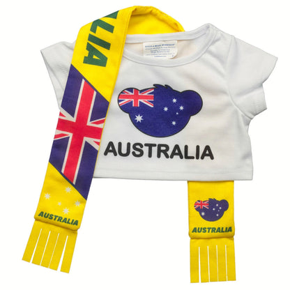 Australia Scarf &amp; T-Shirt Set | Build-A-Bear - US 2634