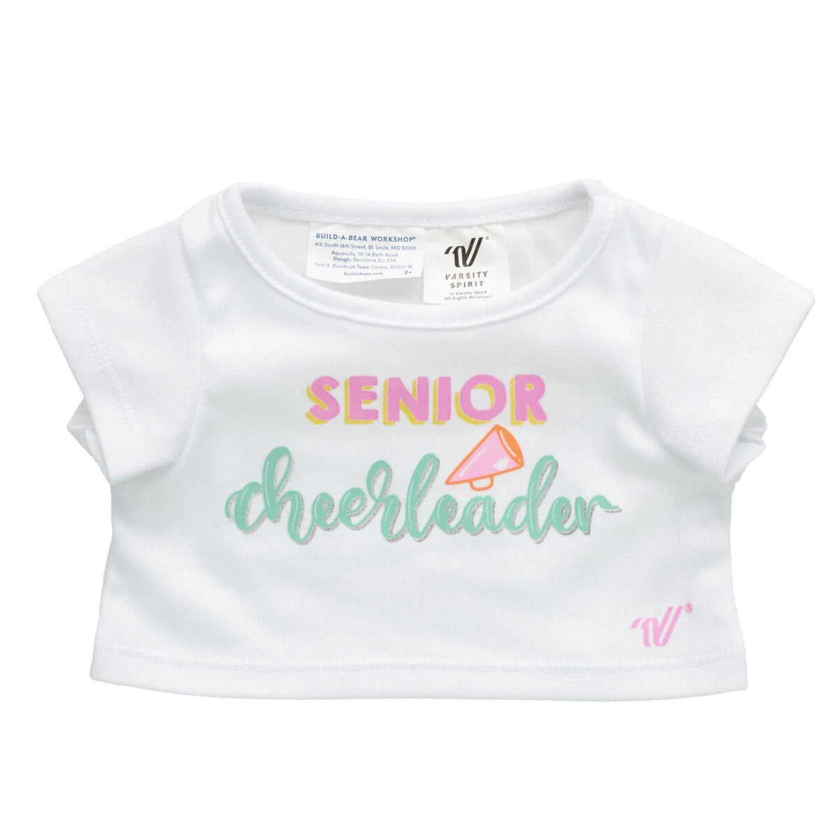 Online-Only Varsity Spirit Senior Cheerleader Tee | Build-A-Bear® - US 3060