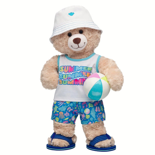 Happy Hugs Teddy Bear Summer Beach Gift Set | Build-A-Bear - US 1379
