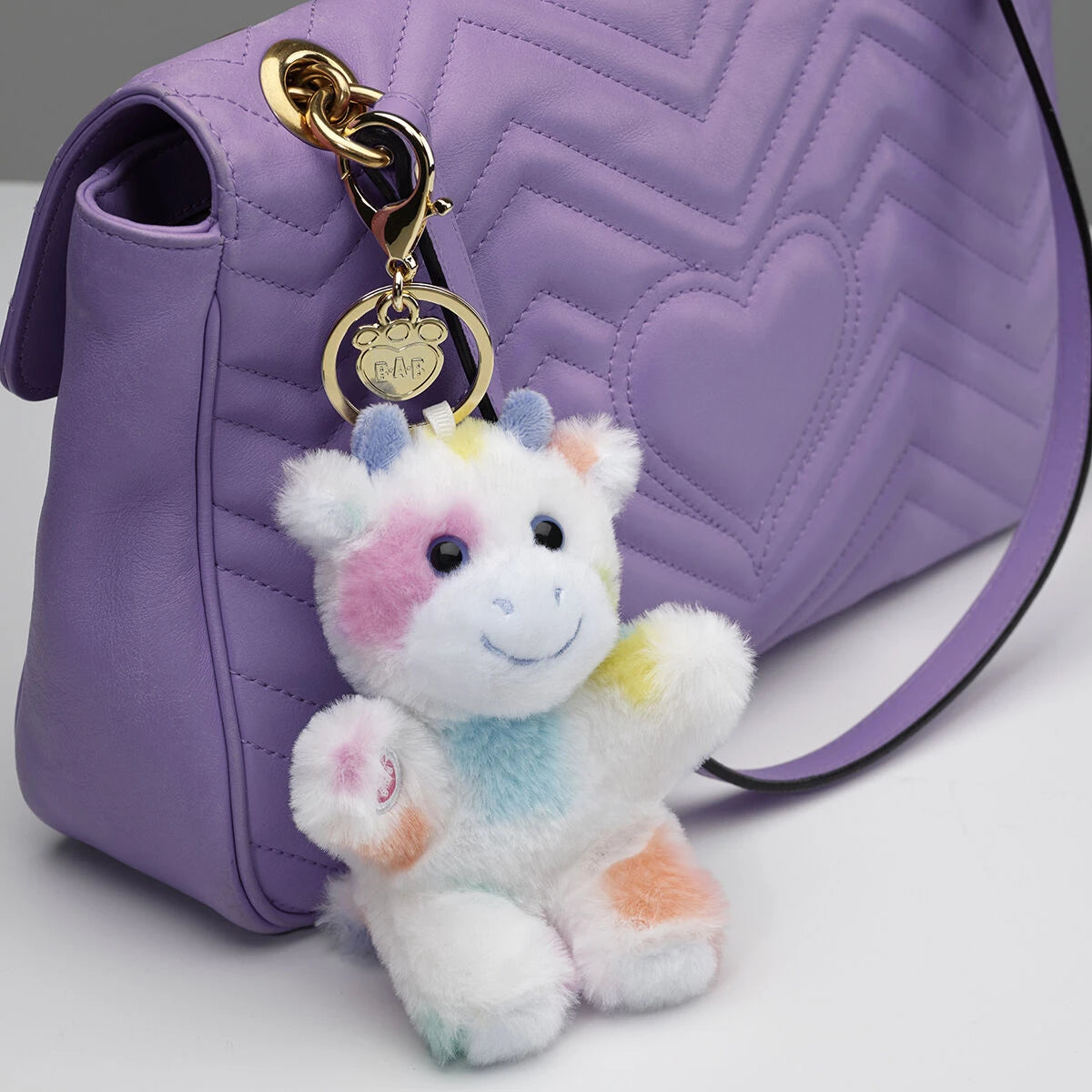 Colorful Splatter Cow Plush Bag Charm | Build-A-Bear - US 7423