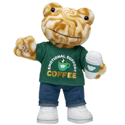 Frappe Frog Stuffed Animal Emotional Support Set | Build-A-Bear® - US 1346