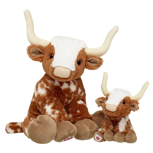 Longhorn Cow Stuffed Animal &amp; Mini Beans Gift Set | Build-A-Bear® - US 4535