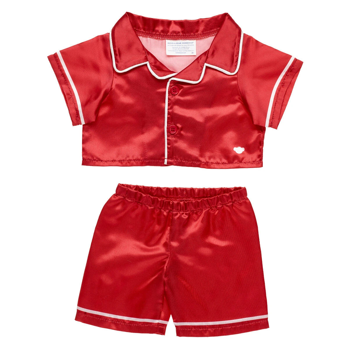 Timeless Teddy Bear Red Satin Pajama Gift Set| Build-A-Bear® - US 1096