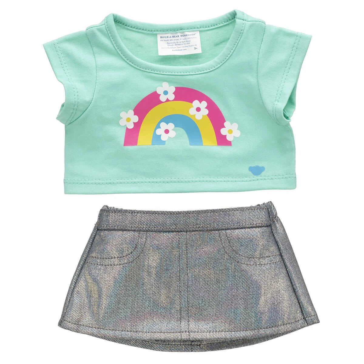 Kabu™ Rainbow Tee &amp; Skirt Set for Plush Toys | Build-A-Bear® - US 1217