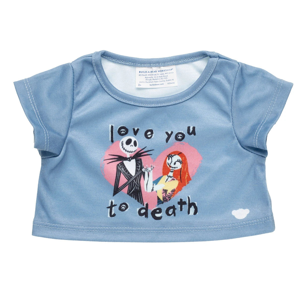 Nightmare Before Christmas Valentine's Tee for Plush Toys | Build-A-Bear® - US 6913