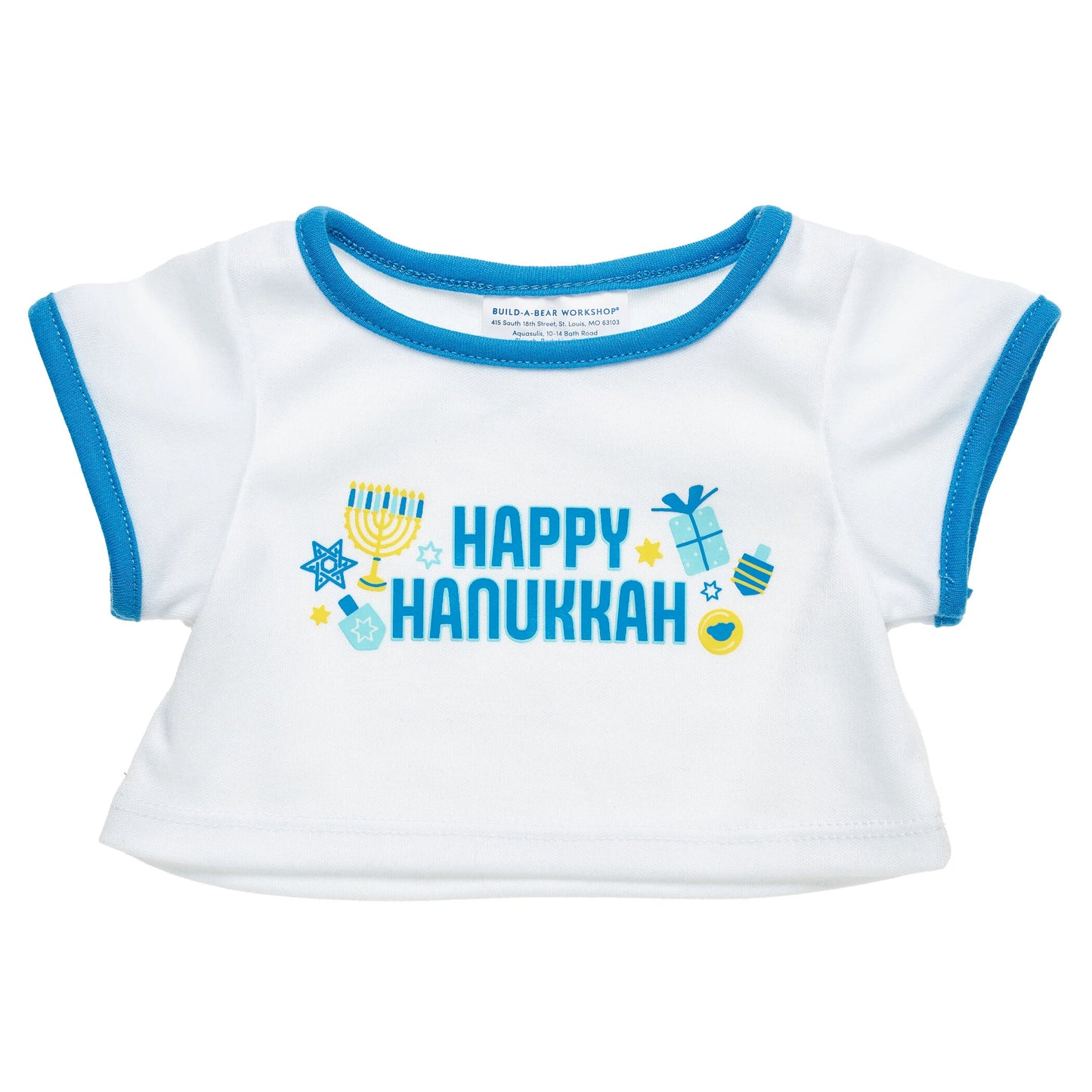 Happy Hanukkah T-Shirt for Stuffed Animals | Build-A-Bear® - US 0500