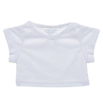 Online Exclusive White V-Neck T-Shirt | Build-A-Bear - US 0870